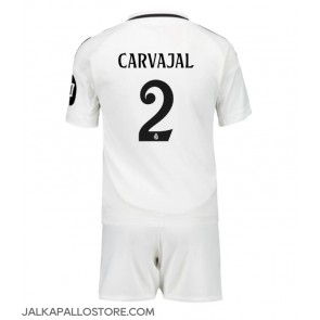 Real Madrid Daniel Carvajal #2 Kotipaita Lapsille 2024-25 Lyhythihainen (+ shortsit)